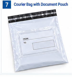 Courier Bag With Document Pouch