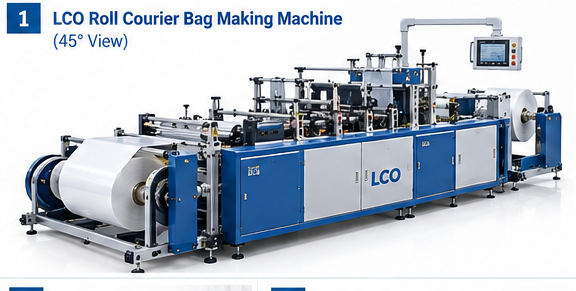 Lco Roll Courier Bag Making Machine 45 View