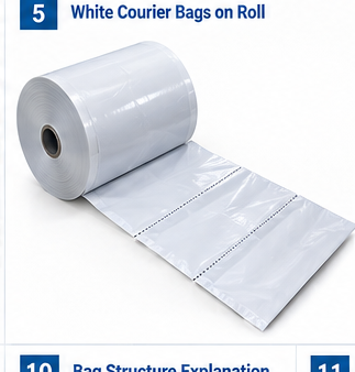 White Courier Bags On Roll